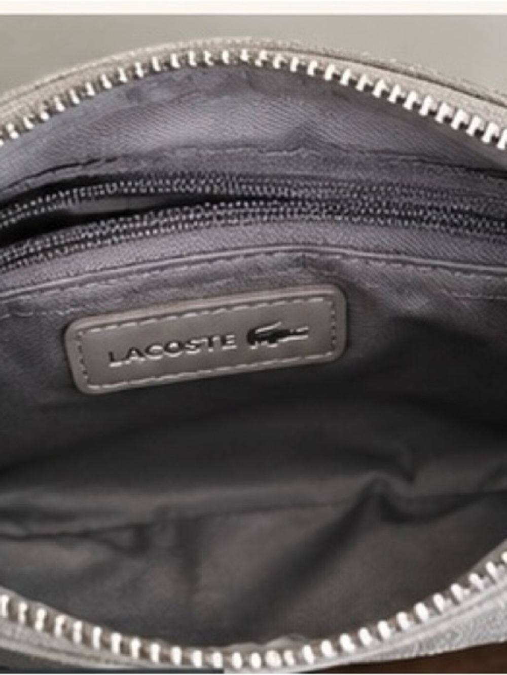 Lacoste Small Crossbody Bag - Taupe Gray - Picture 4 of 4